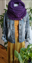 Load image into Gallery viewer, Purple Infinity Scarf