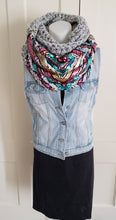 Load image into Gallery viewer, Chevron Stripe Mermaid Sequin Scarf