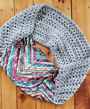 Load image into Gallery viewer, Chevron Stripe Mermaid Sequin Scarf