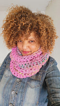 Load image into Gallery viewer, Pink and Green Wool Scarf