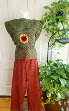 Load image into Gallery viewer, Sunflower Crochet Vest