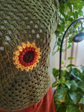 Load image into Gallery viewer, Sunflower Crochet Vest