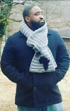 Load image into Gallery viewer, Hand Knit Textured Men's African Scarf