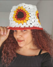 Load image into Gallery viewer, Crochet Sunflower Bucket Hat