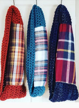 Load image into Gallery viewer, Teal Bliss Plaid Infinity Scarf