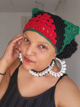 Load image into Gallery viewer, Cowrie Shell Pan African Headscarf
