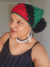 Load image into Gallery viewer, Cowrie Shell Pan African Headscarf
