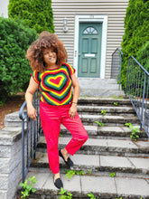Load image into Gallery viewer, Groovy Crocheted Heart Vest
