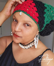 Load image into Gallery viewer, Cowrie Shell Pan African Headscarf
