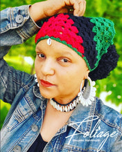 Load image into Gallery viewer, Cowrie Shell Pan African Headscarf
