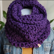 Load image into Gallery viewer, Purple Infinity Scarf
