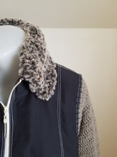 Load image into Gallery viewer, Alternative Faux Fur Upcycled Jacket
