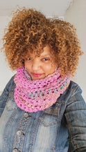 Load image into Gallery viewer, Pink and Green Wool Scarf
