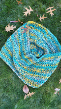 Load image into Gallery viewer, Blue and Yellow Chunky Scarf
