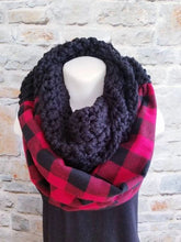 Load image into Gallery viewer, Buffalo Plaid Infinity Scarf
