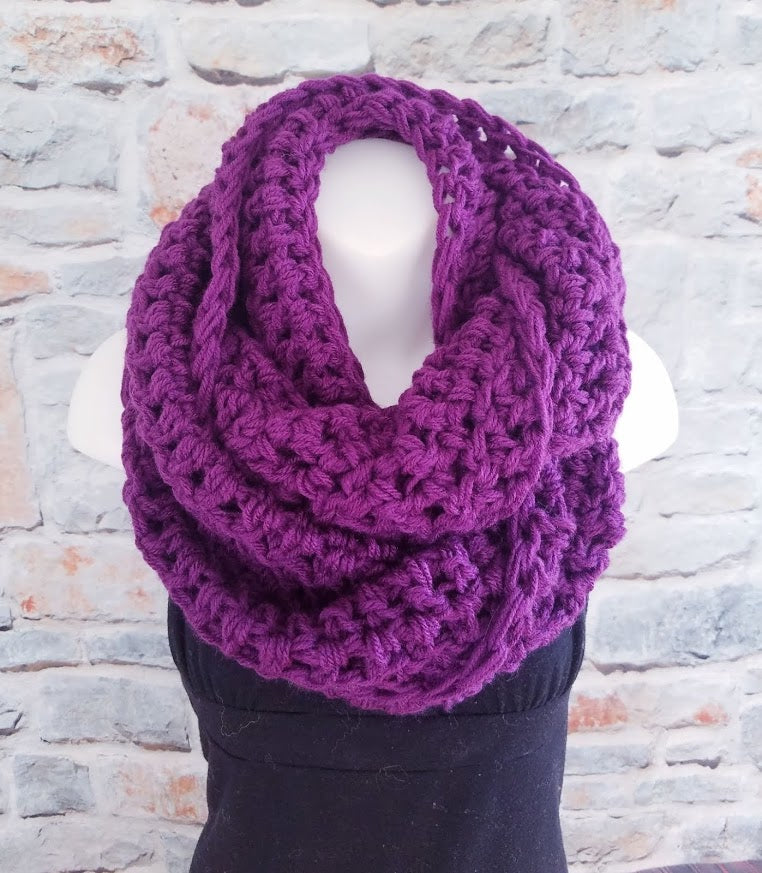 Purple Infinity Scarf