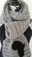 Load image into Gallery viewer, Hand Knit Textured Men&#39;s African Scarf
