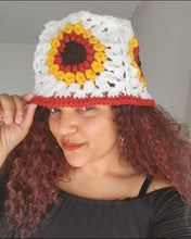 Load image into Gallery viewer, Crochet Sunflower Bucket Hat
