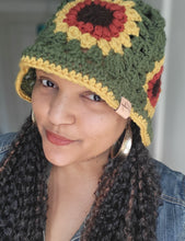 Load image into Gallery viewer, Crochet Sunflower Bucket Hat
